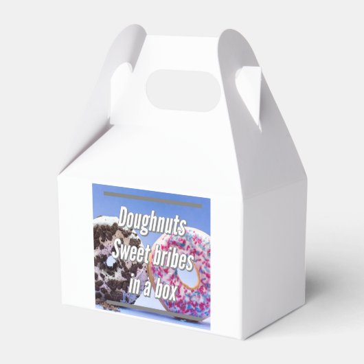 Doughnuts Sweet Bribes In A Box フェイバーボックス (正面サイド)