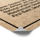 Douglas DC-3 – 飛行機の設計図スケッチ計画SD ポスター (角)