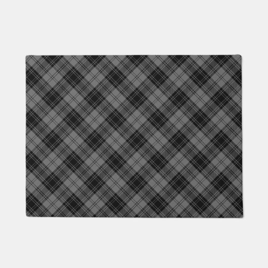Douglas grey Tartan ドアマット (正面)