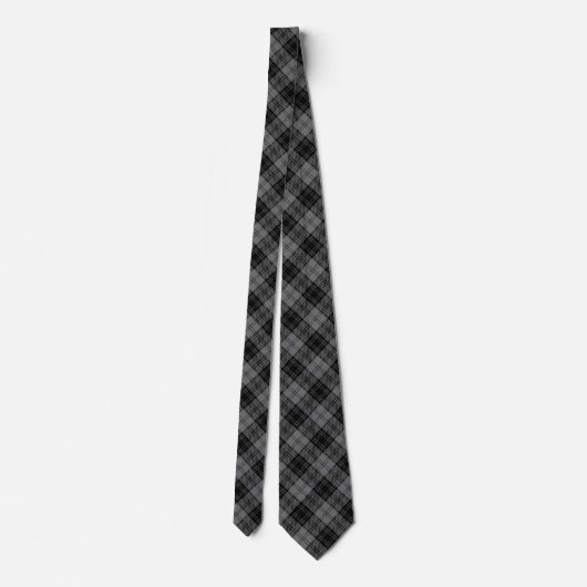 Douglas grey Tartan ネクタイ (裏面)