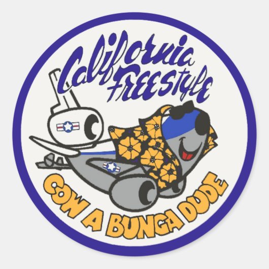 Douglas KC-10エクステンダーカリフォルニアフリースタイル ラウンドシール (正面)