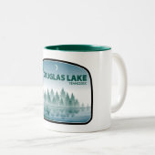 Douglas Lake Tennessee Deer ツートーンマグカップ (正面右)
