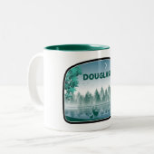 Douglas Lake Tennessee Deer ツートーンマグカップ (正面左)