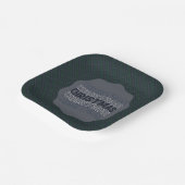 Douglas Modern Scottish  Tartan Christmas  ペーパープレート (傾斜あり)