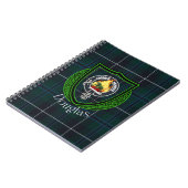 Douglas Scottish Clan Tartan & Crest ノートブック (左側)