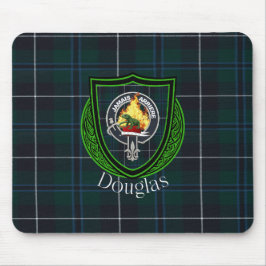 Douglas Scottish Clan Tartan & Crest マウスパッド
