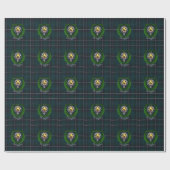 Douglas Scottish Clan Tartan & Crest ラッピングペーパー (フラット)