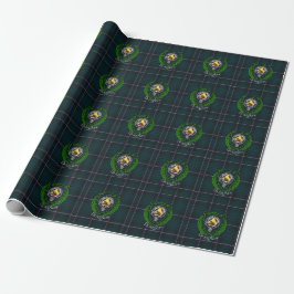 Douglas Scottish Clan Tartan & Crest ラッピングペーパー