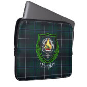 Douglas Scottish Clan Tartan & Crest ラップトップスリーブ (正面右)