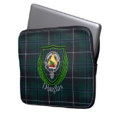 Douglas Scottish Clan Tartan & Crest ラップトップスリーブ (正面左)