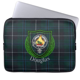 Douglas Scottish Clan Tartan & Crest ラップトップスリーブ