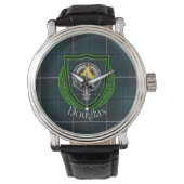Douglas Scottish Clan Tartan & Crest 腕時計 (正面)