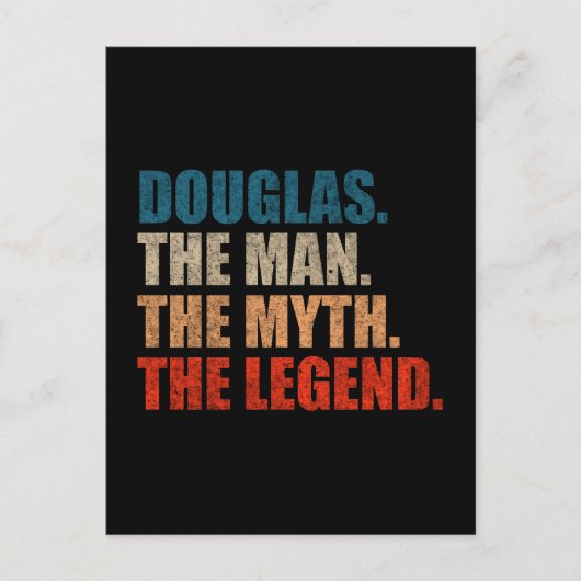 Douglas The Man The Myth The Legend ポストカード (正面)