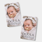 Doulaフォト誕生のサポート名 バッジ (正面＆裏面)