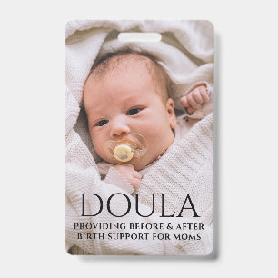 Doulaフォト誕生のサポート名 バッジ