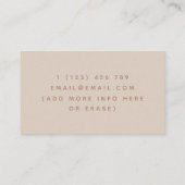 Doula助産師出産コーチヨガシルエットボホ 名刺 (裏面)