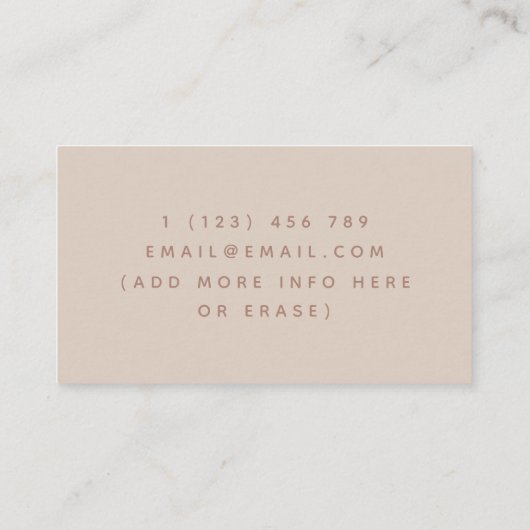 Doula助産師出産コーチヨガシルエットボホ 名刺 (裏面)