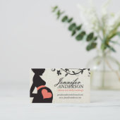 Doula、助産師およびベリーキャスティングの名刺 名刺 (スタンド正面)