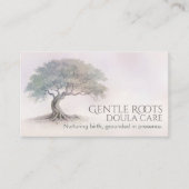 Doula -誕生コーチ – 助産師 – 根っこツリー 名刺 (正面)