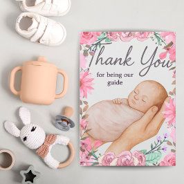 Doula Appreciation Card | Labor Support Gift Pink サンキューカード