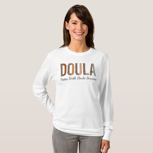 Doula、Doulaへの贈り物、誕生ワーカー、Doulaカスタム Tシャツ (正面フル)