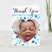 Doula New Baby Card | Photo & Stats Personalized サンキューカード (正面)