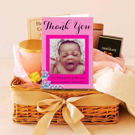 Doula Photo Card with Newborn | Personalized Birth サンキューカード