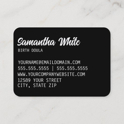 Doula QRコード名刺 名刺 (裏面)