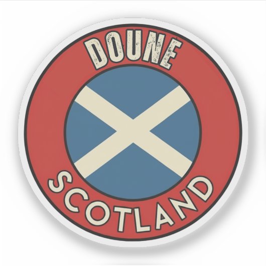 Doune, Scotland シール (正面)