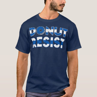 Dout薄いブルーライン警官の警官Oに抵抗 Tシャツ