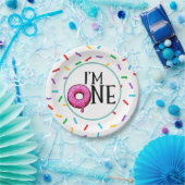 Dout カラフル I'm One 1 Birthday ペーパープレート (パーティー)