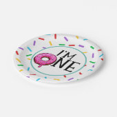 Dout カラフル I'm One 1 Birthday ペーパープレート (アングル)
