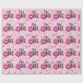 Dout カラフル I'm One 1 Birthday ラッピングペーパー (フラット)