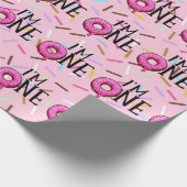 Dout カラフル I'm One 1 Birthday ラッピングペーパー (角)