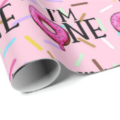 Dout カラフル I'm One 1 Birthday ラッピングペーパー (ロールコーナー)