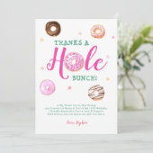Dout 感謝してい a Hole Bunch写真誕生日ありがとうございました サンキューカード (スタンド正面)