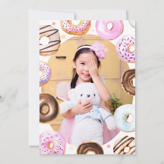 Dout 感謝してい a Hole Bunch写真誕生日ありがとうございました サンキューカード (裏面)