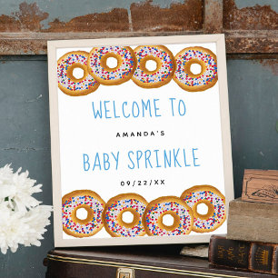 Dout Boysモダン Baby Shower Sprinkle Welcome ポスター