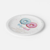 Dout Gender Reveal BoyまたはGirlパーティー ペーパープレート (アングル)