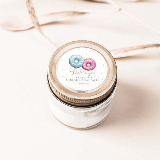 Dout Gender Reveal BoyまたはGirlパーティー ラウンドシール