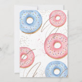 Dout Gender Reveal, We Dout Know, Pink Or Blue 招待状 (裏面)