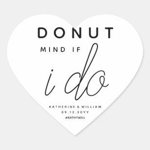 Dout Mind もし I Do Custom Wedding Favorites ハートシール