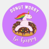 Dout Worry Be Happy ラウンドシール (正面)