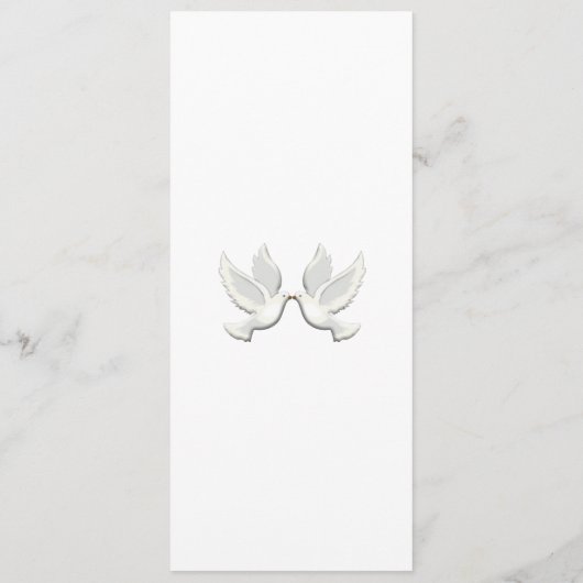 Doveのカスタムメニューカード メニュー (裏面)