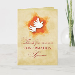 Doveは私の確認のスポンサーになってくれてありがとう サンキューカード