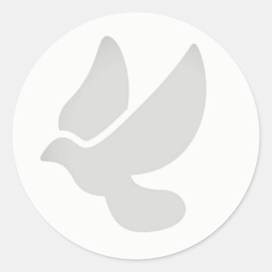 Doveエンベロープステッカー ラウンドシール (正面)