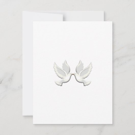 Doveカスタム Response Card 出欠カード (裏面)