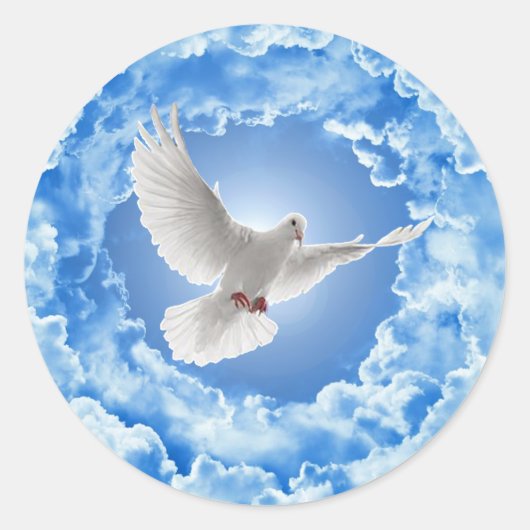 Doveスタンプ ラウンドシール (正面)