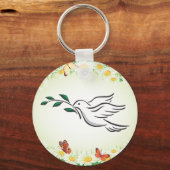 Doveデザイン キーホルダー (正面)