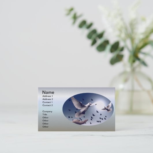 Doveハンドトラスト 名刺 (スタンド正面)